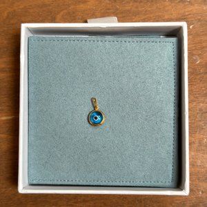 14K Gold Greek Evil Eye Charm